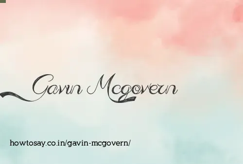 Gavin Mcgovern