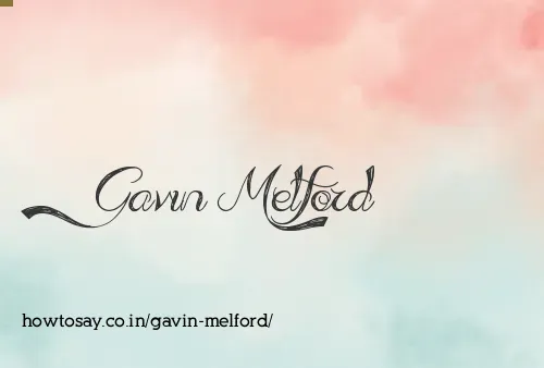 Gavin Melford