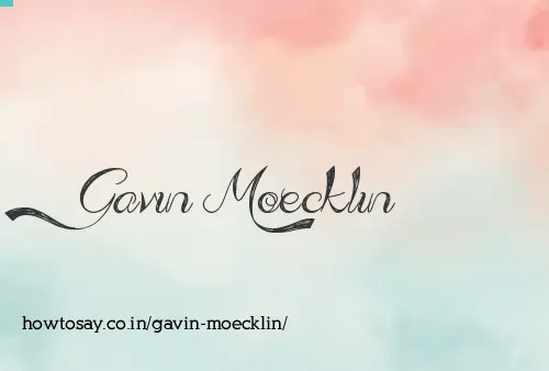 Gavin Moecklin