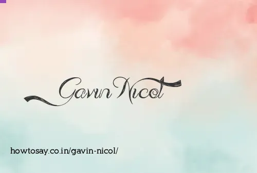 Gavin Nicol