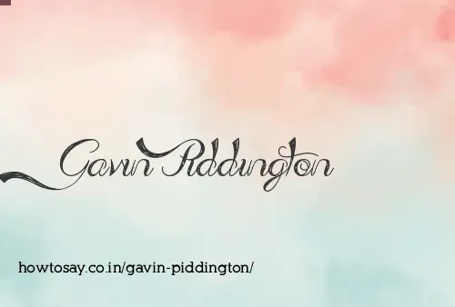 Gavin Piddington