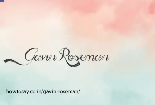 Gavin Roseman