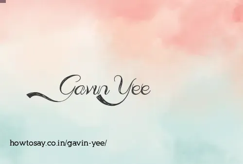 Gavin Yee
