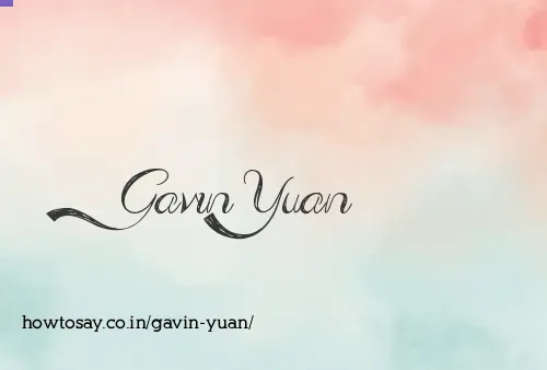 Gavin Yuan