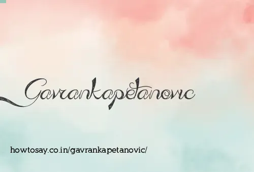 Gavrankapetanovic