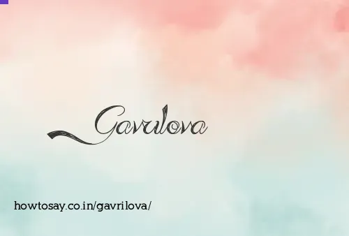 Gavrilova