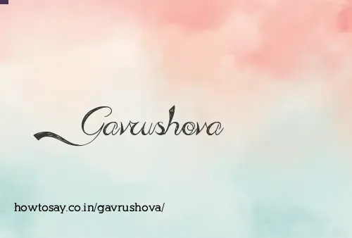 Gavrushova