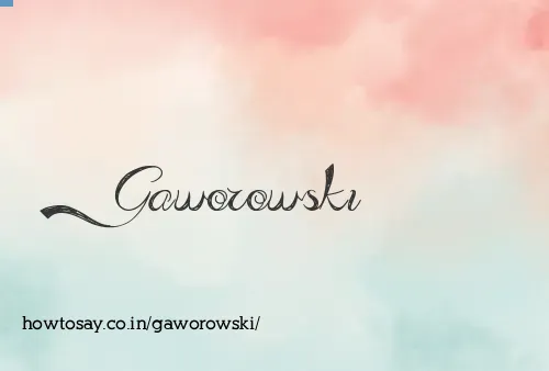 Gaworowski