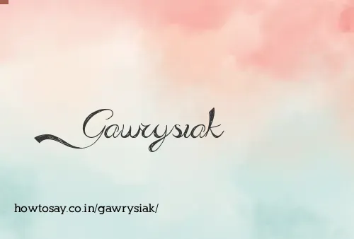 Gawrysiak