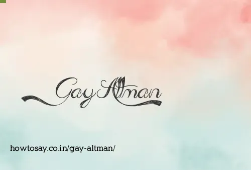 Gay Altman