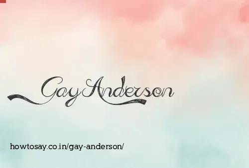 Gay Anderson