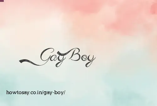 Gay Boy