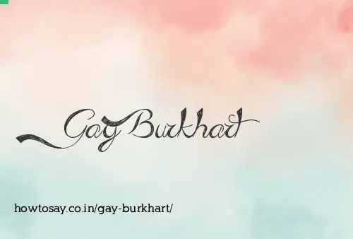 Gay Burkhart