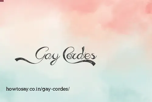 Gay Cordes