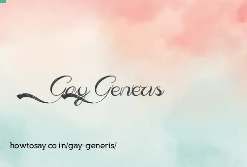 Gay Generis