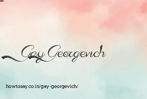 Gay Georgevich
