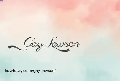 Gay Lawson