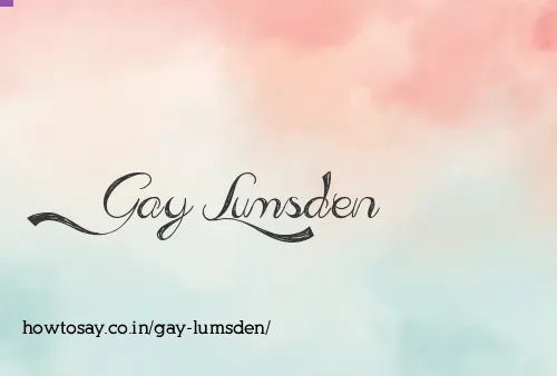 Gay Lumsden