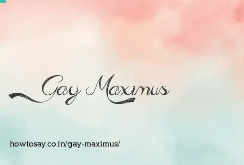 Gay Maximus