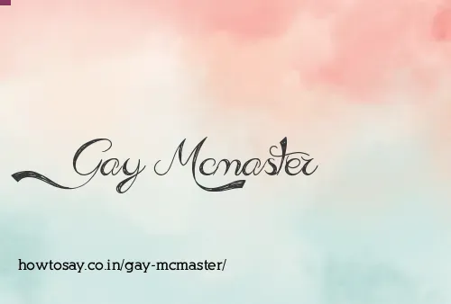 Gay Mcmaster
