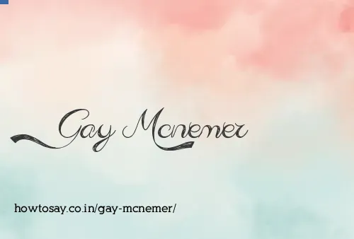 Gay Mcnemer