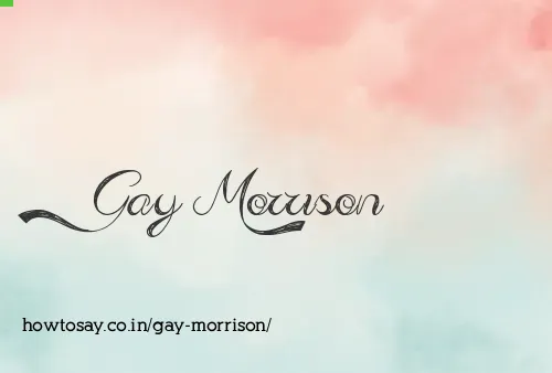 Gay Morrison