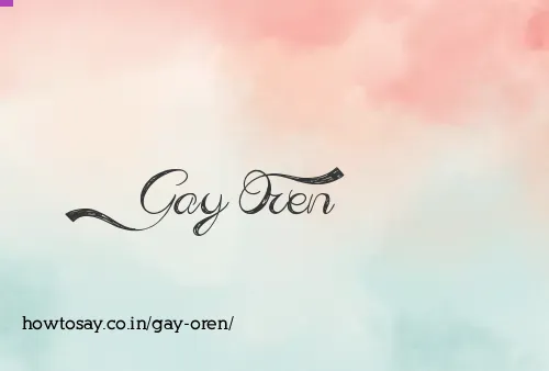 Gay Oren