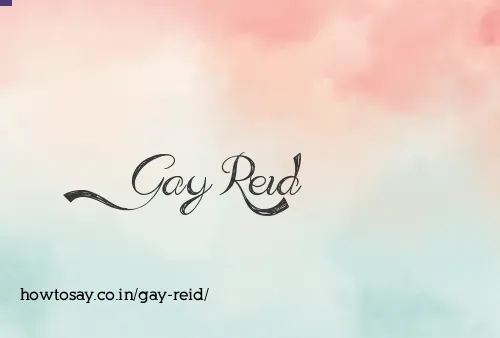 Gay Reid
