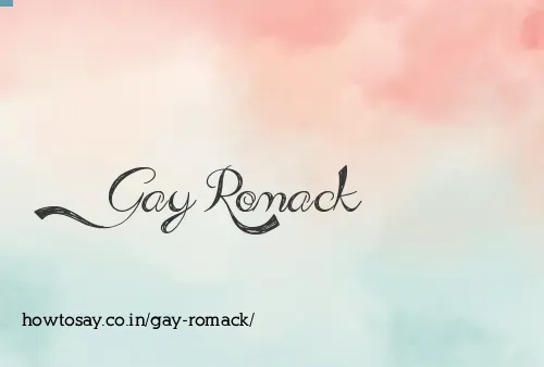 Gay Romack