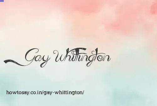 Gay Whittington