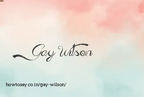 Gay Wilson