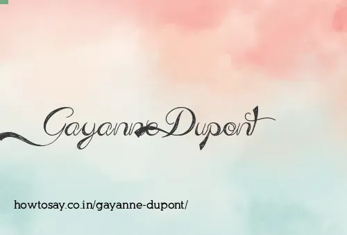Gayanne Dupont