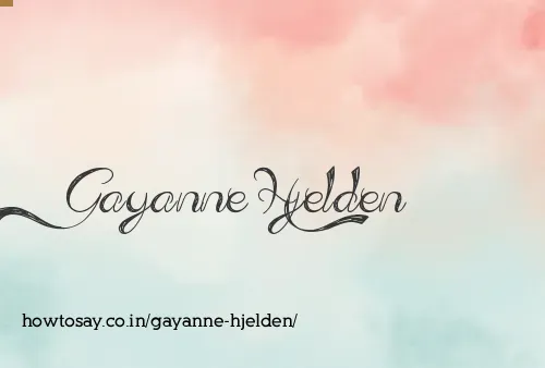 Gayanne Hjelden