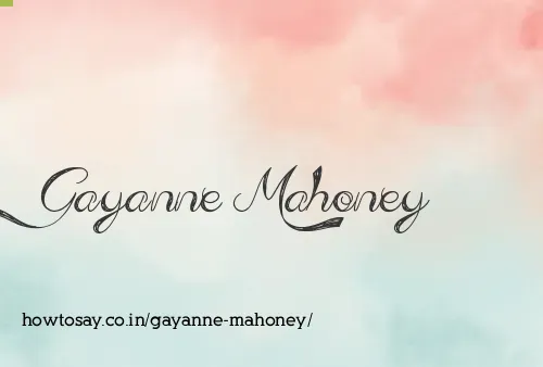 Gayanne Mahoney