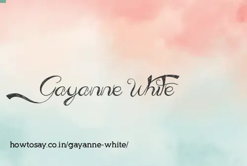 Gayanne White
