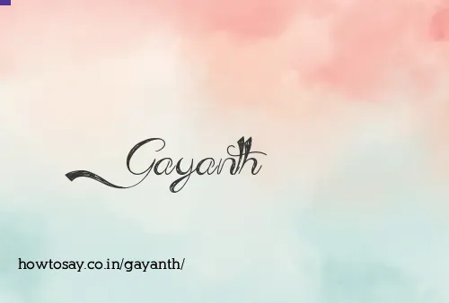 Gayanth