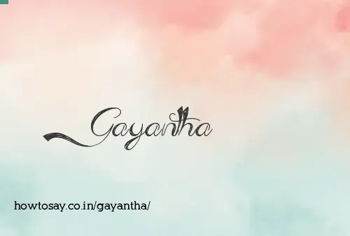 Gayantha