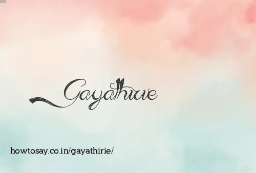 Gayathirie