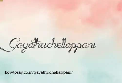 Gayathrichellappani