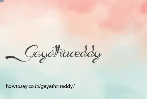 Gayathrireddy