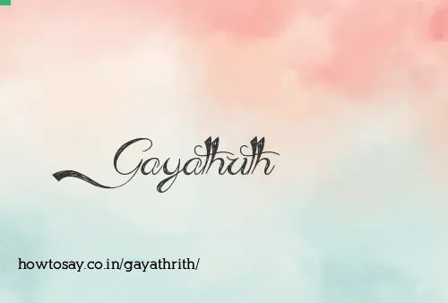 Gayathrith