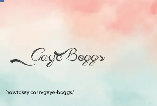 Gaye Boggs