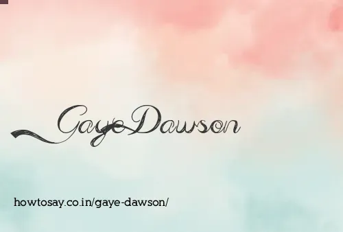 Gaye Dawson