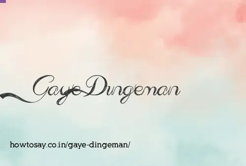 Gaye Dingeman