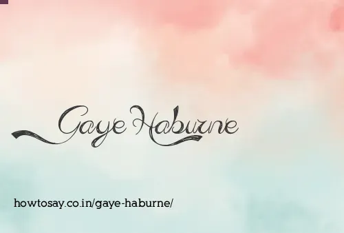 Gaye Haburne