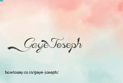 Gaye Joseph