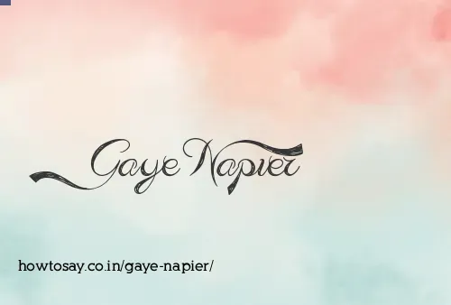 Gaye Napier