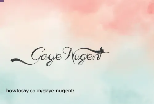 Gaye Nugent