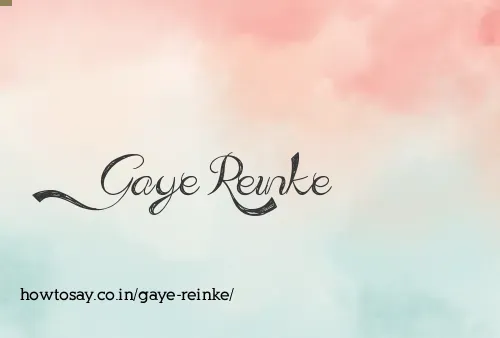 Gaye Reinke