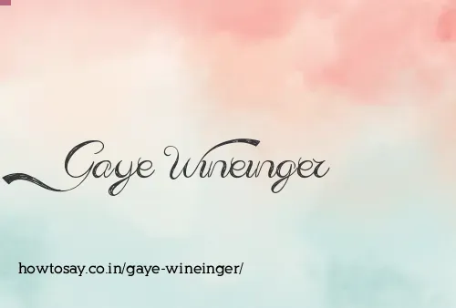 Gaye Wineinger